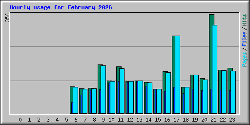 Hourly usage for February 2026